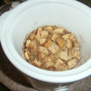 Overnight Crock Pot Apple Oatmeal