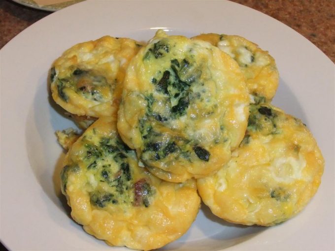 Spinach, Bacon & Egg Quiche Cups