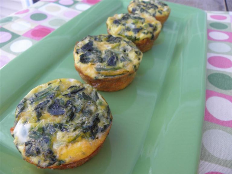 Spinach, Bacon & Egg Quiche Cups