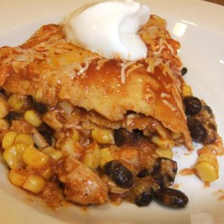 Easy Healthy Chicken Enchilada Bake Recipe