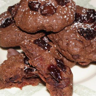 Double Chocolate Cherry Refined Sugar-Free Cookies