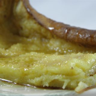 puff pancake, not doubled