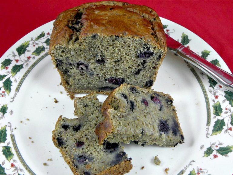 Sugar-Free Blueberry Banana Bread