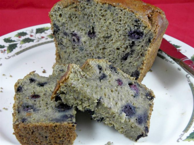 Sugar-Free Blueberry Banana Bread