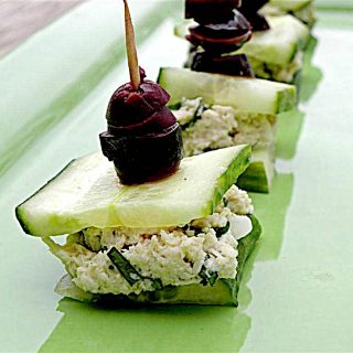 Chicken Salad Cucumber Bites