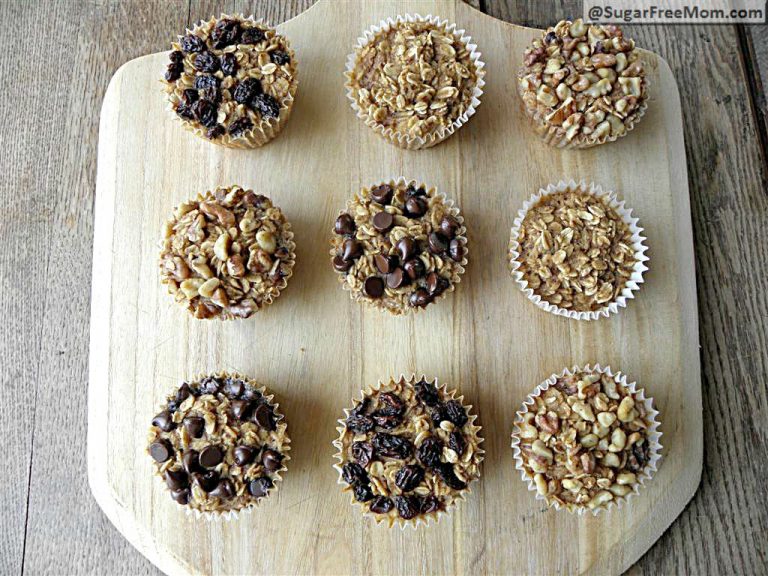 Personal Sized Baked Oatmeal with Individual Toppings: Gluten Free & Diabetic Friendly