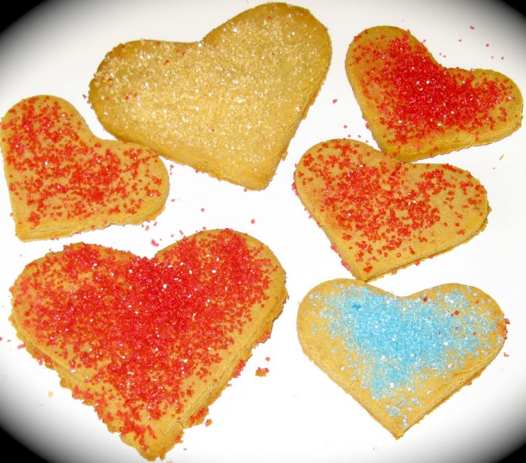 Honey Sweetened Gluten Free Valentine Cookies