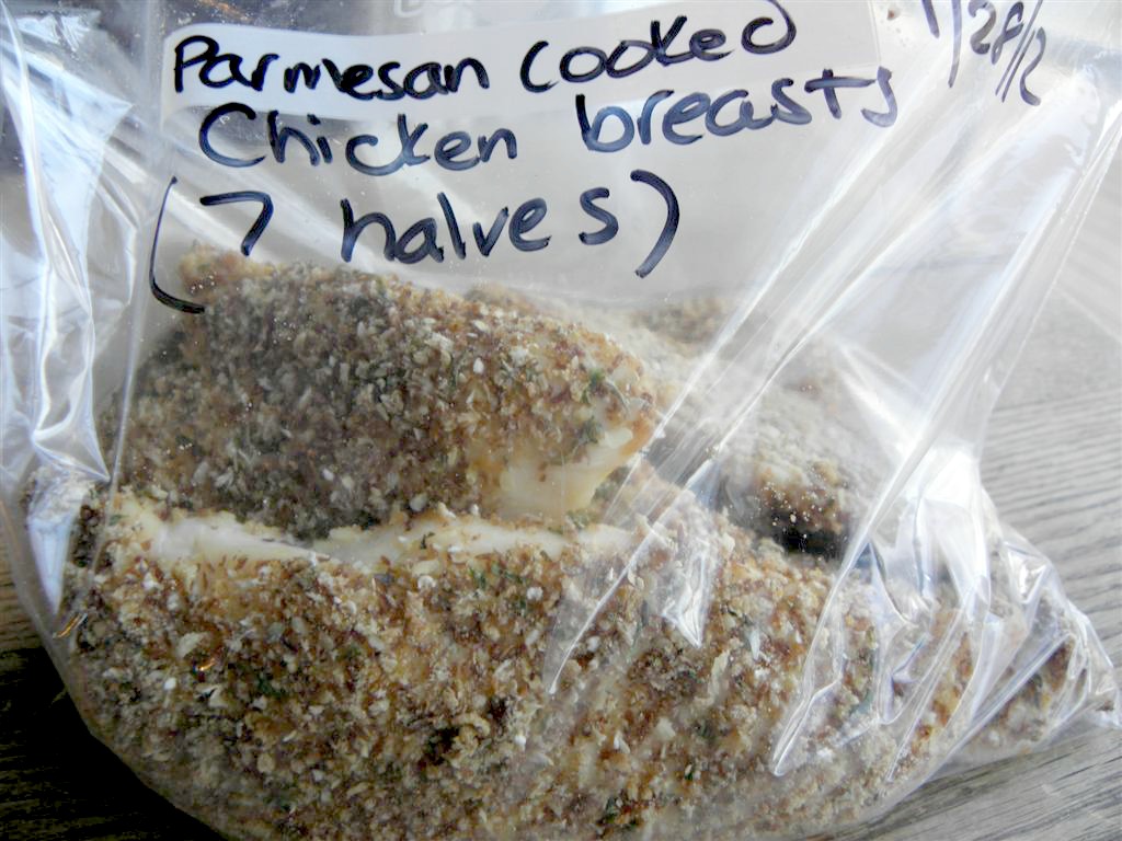 Parmesan Crusted Freezer-Friendly Baked Chicken Breasts