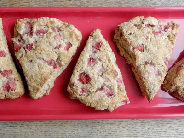 Clean Eating Strawberry Scones