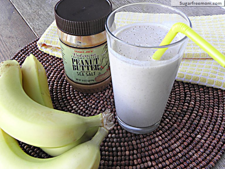 Peanut Butter Banana Chia Smoothie: No Sugar Added