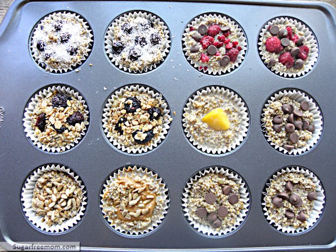 Personalized Baked STEEL CUT Oat Cups [No Added Sugar]