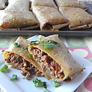 Healthy Oven Fried Chimichangas