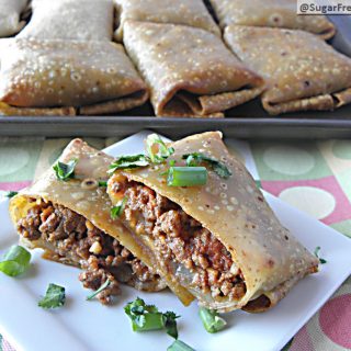 Healthy Oven Fried Chimichangas