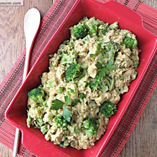 Coconut Curry Chicken with Broccoli and Brown Rice