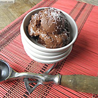 Chocolate Peanut Butter "Ice Cream" [Dairy Free, No Sugar Added] 