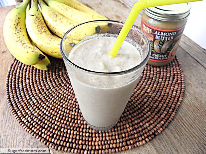 Banana Almond Chia Dairy Free Smoothie