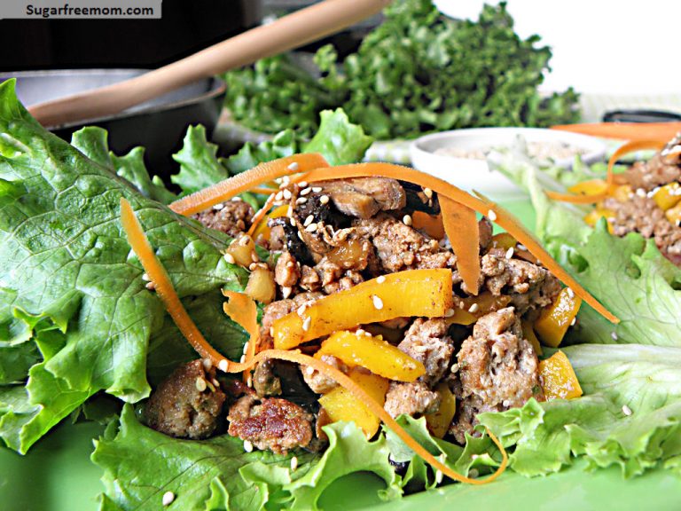 Asian Turkey Lettuce Cups with Honey Sweetened Hoisin Sauce