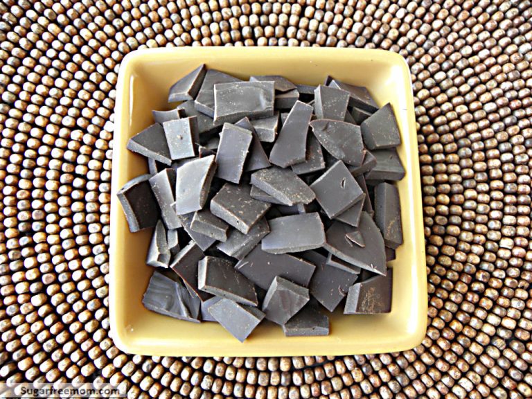 Naturally Sweetened Dark Chocolate Chunks: Dairy Free & Diabetic Friendly