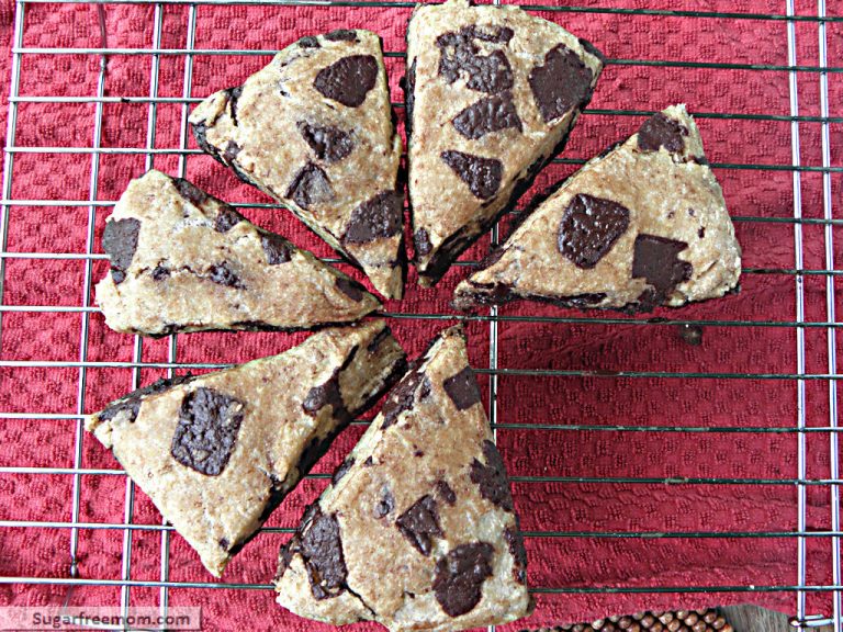 Healthier Chocolate Chunk Scones: No Sugar Added
