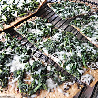 Spinach Mozzarella Pesto FlatOut Pizza