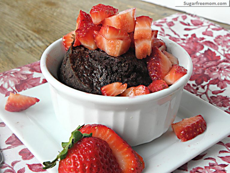 Single Serving Chocolate Chia Whole Wheat Puff Pancake {No Sugar Added}