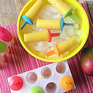 Orange Mango Popsicles [Dairy Free,No Sugar Added]