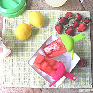Strawberry Lemonade Popsicles: No Sugar Added