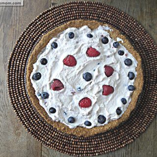 Red White & Blue Frozen Lemonade Pie: { No Sugar Added, Gluten & Nut Free}