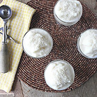 Pina Colada Dairy Free Ice Cream: No Sugar Added