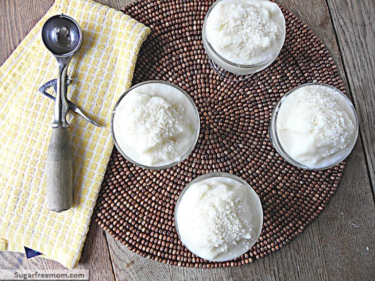 Pina Colada Dairy Free Ice Cream: No Sugar Added