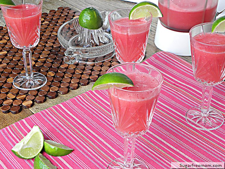 Watermelon Lime Spritzer: No Sugar Added