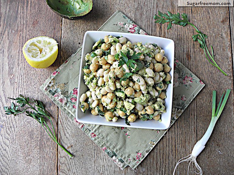 Avocado Bean Salad with Fresh Herbs