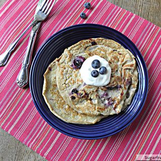 Healthy Blueberry Oat Pancakes: No Sugar Added