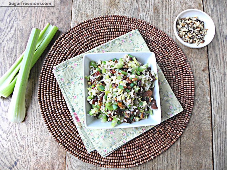 Toasted Walnut Apricot Brown Rice Salad