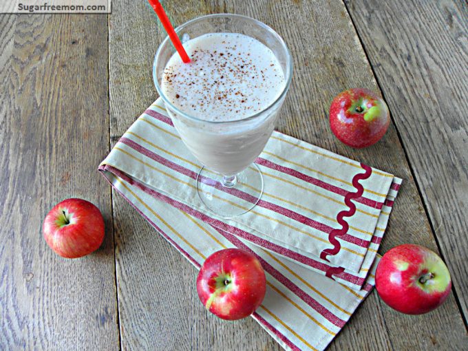 Healthy Apple Pie Protein Smoothie No Sugar Added