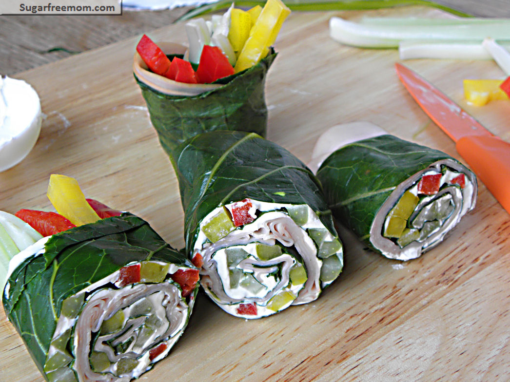 Collard Green Mock Sushi Rolls