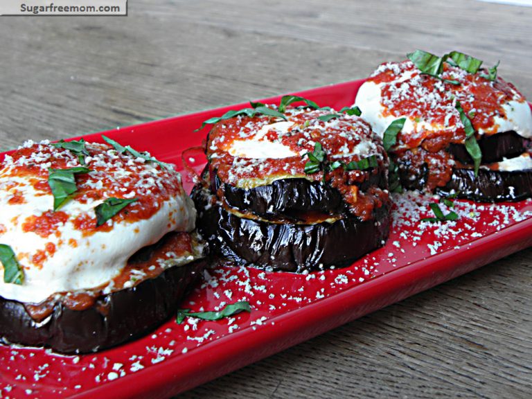 Healthier Baked Eggplant Parmesan