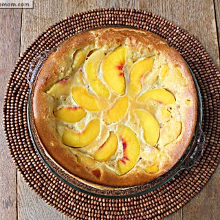 Whole Wheat Peach Puff Pancake: No Sugar Added