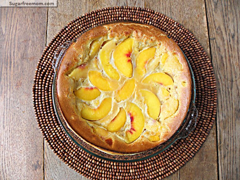 Whole Wheat Peach Puff Pancake: No Sugar Added