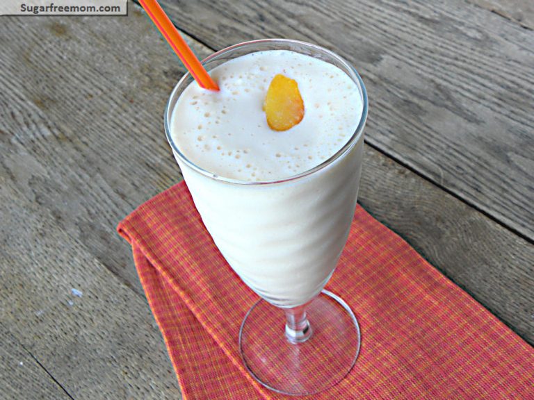 Low Fat Peach Protein Smoothie: No Sugar Added