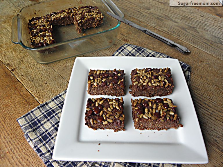Cocoa Baked Quinoa Bars: No Sugar Added, Gluten Free, Dairy Free
