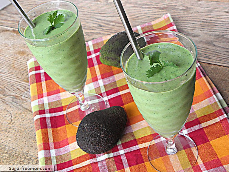 Naturally Sweetened Green Protein Smoothie