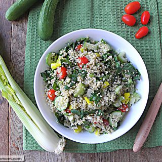 Vegetable Quinoa Salad with Balsamic Dressing: [Gluten Free]