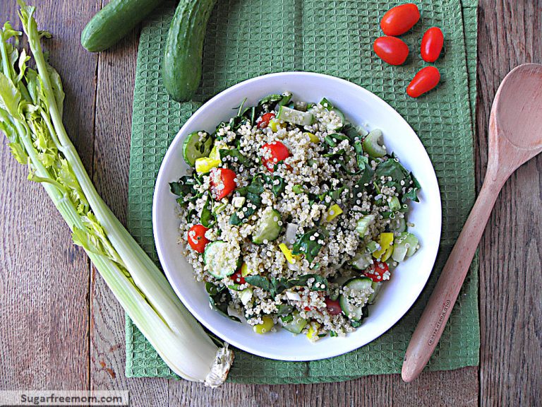 Vegetable Quinoa Salad with Balsamic Dressing: [Gluten Free]