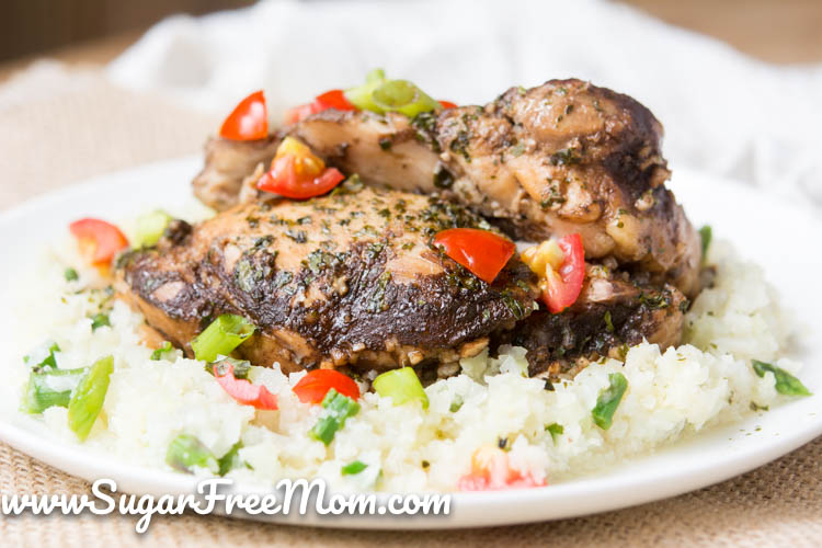 Low Carb Crock Pot Balsamic Chicken Thighs 