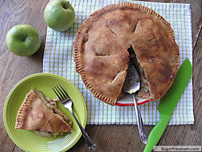 Healthier Whole Wheat Apple Pie No Sugar Added