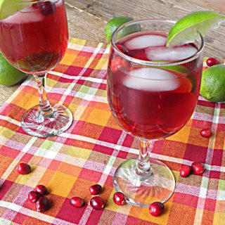 Cranberry Lime Spritzer: Non-Alcoholic, No Sugar Added