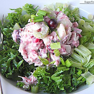 Keto Low Carb Cranberry Turkey Salad