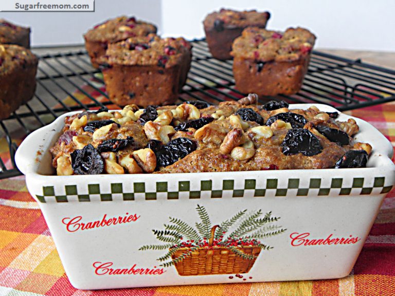Petite Cranberry Apple Breads: [Low Sugar & Diabetic Friendly]