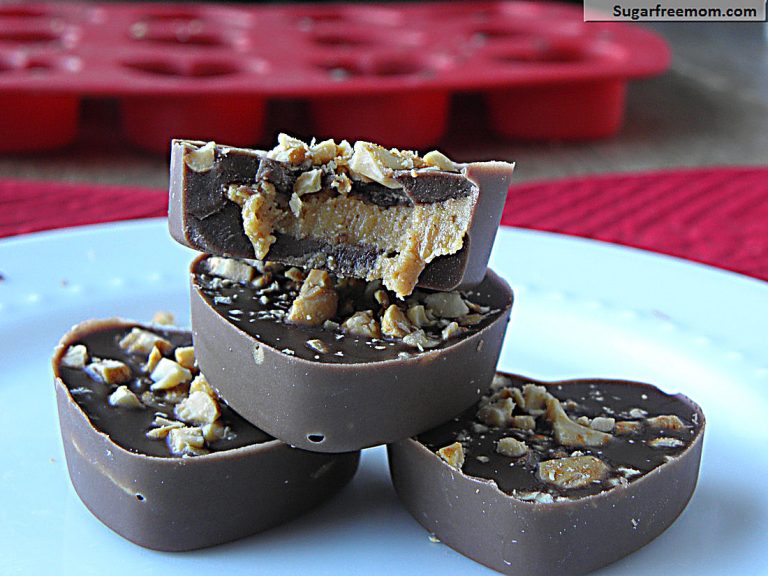 Valentine Peanut Butter Cups {Gluten Free, Dairy Free & Diabetic Friendly}